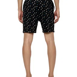 Forever 21 Black Cotton Regular Fit Printed Shorts image 2