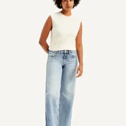 Levi's Blue Cotton Solid Jeans-picture-18
