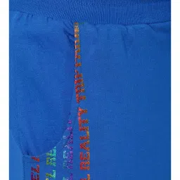 Forever 21 Blue Cotton Regular Fit Printed Joggers image 5