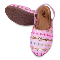 Tiny Bugs Kids Pink Back Strap Sandals image 2