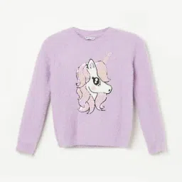 Fame Forever by Lifestyle Girls Lilac Embellished Sweater-picture-45