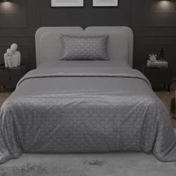 Stoa Paris Elegance Grey Polyester 300 TC King Comforter image 2