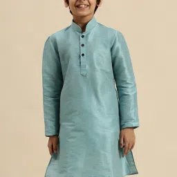 Sanwara Kids Maya Blue Regular Fit Kurta image 1