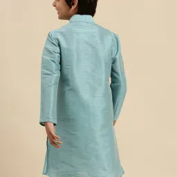 Sanwara Kids Maya Blue Regular Fit Kurta image 2