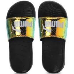 Puma Women's Popcat 20 Exotics RES Gold Slides image 3