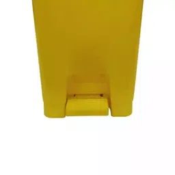 Grassland Pedal Dustbin HDPE Plastic Yellow 15 L with Lid, GPL1121 image 2