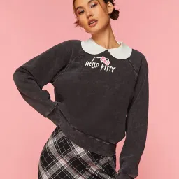 Forever 21 Grey Graphic Print Sweatshirt image 1