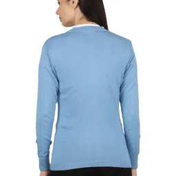 MOCA by Monte Carlo Blue Open Front Cardigan image 2