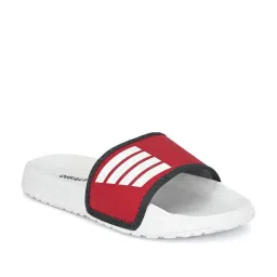 OFF LIMITS Women's Red & White Slides image 1