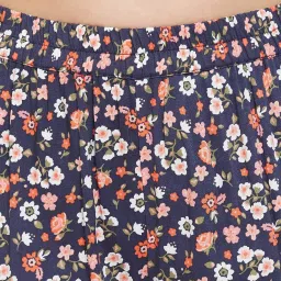 Clovia Multicolor Floral Print Top With Pyjama Set image 5