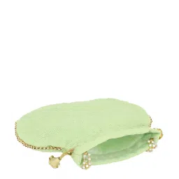 Aditi Wasan Green Printed Potli image 5