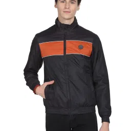 U.S. Polo Assn. Black Regular Fit Striped Jacket image 1