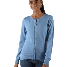 MOCA by Monte Carlo Blue Open Front Cardigan image 1