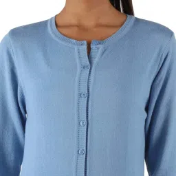 MOCA by Monte Carlo Blue Open Front Cardigan image 5