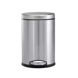 Grassland Pedal Dustbin Open Top Stainless Steel Silver 35 L with Lid, GSS1009-picture-33
