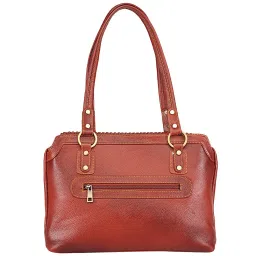 Genwayne Tan Textured Large Shoulder Handbag image 3