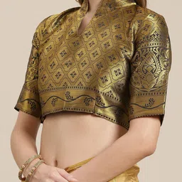 KALINI Ethnic Motifs Zari Silk Cotton Banarasi Saree image 5