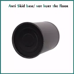 Grassland Dustbin 10 L Stainless Steel Round Black with Swing Lid, GSS1043 image 4