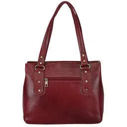 Genwayne Maroon Textured Medium Shoulder Handbag image 3