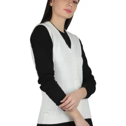 Monte Carlo White Open Front Cardigan image 3