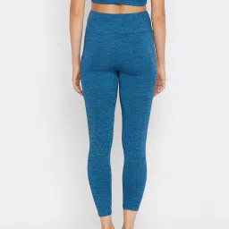Clovia Blue Textured Tights image 2