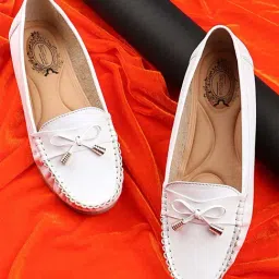 Shoetopia Kids White Casual Loafers-image-60