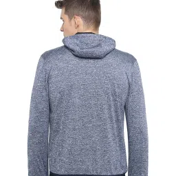 Basics Blue Full Sleeves Hood Jacket image 2