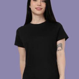 Kryptic Black Solid Lounge T-Shirt-picture-25