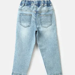 United Colors of Benetton Girls Blue Solid Jeans image 2