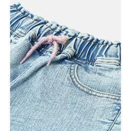 United Colors of Benetton Girls Blue Solid Jeans image 3