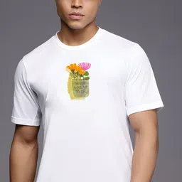 SZN Men Graphic White T-shirt with Motivational Print-picture-39