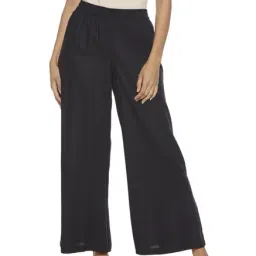 Utsa by Westside Black Solid Palazzos-image-45