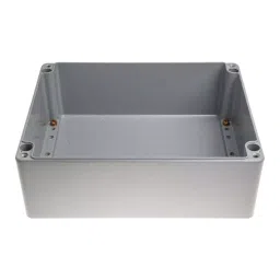 RS PRO Grey Die Cast Aluminium Enclosure, IP66, Grey Lid, 280 x 230 x 110 mm Model No 7609008 image 4
