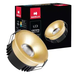 Havells 12 W Crysta Deco LED COB Light Sand Gold 4000 K 75 mm Cut Out Diameter and 50 mm Height, LHEEBEPDUE1O012-image-98