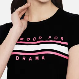 Dreambe Women Pack Of 3 Mickey Mouse Graphic Printed Round Neck Cotton T-shirts image 4