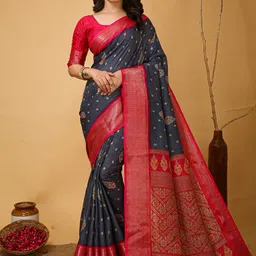 KALINI Woven Design Zari Art Silk Banarasi Saree-picture-19