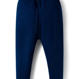 Babyhug Knit Full Sleeves Sweater Set With Stripes - Navy Blue image 4