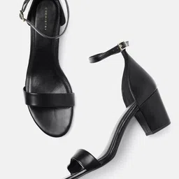 Chemistry Round Toe Block Sandals-image-58