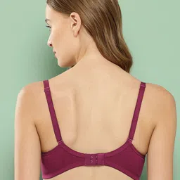 Leading Lady Maroon Bra Non-Padded image 3