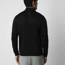 Van Heusen Black Regular Fit Printed Jacket image 2