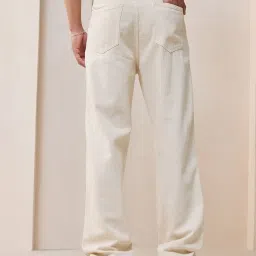 Bewakoof Beige Cotton Regular Fit Jeans image 2