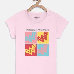 kidsville Wonder Women 84 Printed Tshirt For Kids Girls image 1
