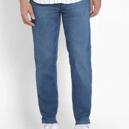 American Eagle Blue Cotton Regular fit Solid Jeans-picture-28