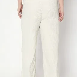 Vero Moda Curve Beige Textured Trousers image 2