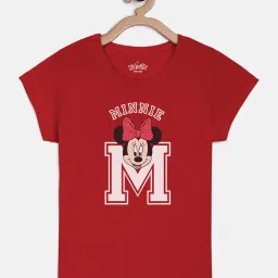 kidsville Mickey & Friends Printed Tshirt For Kids Girls image 1