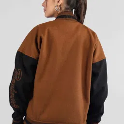 Chkokko Brown & Black Embroidered Jacket image 2