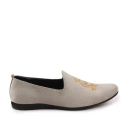 Fausto Men's Grey Casual Loafers image 2