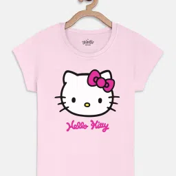 kidsville Hello Kitty Printed Tshirt For Kids Girls image 1