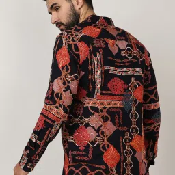 Campus Sutra Multicolored Regular Fit Printed Shirt image 2