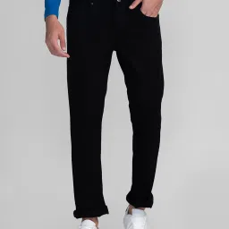 Globus Black Slim Fit Lightly Washed Jeans image 1